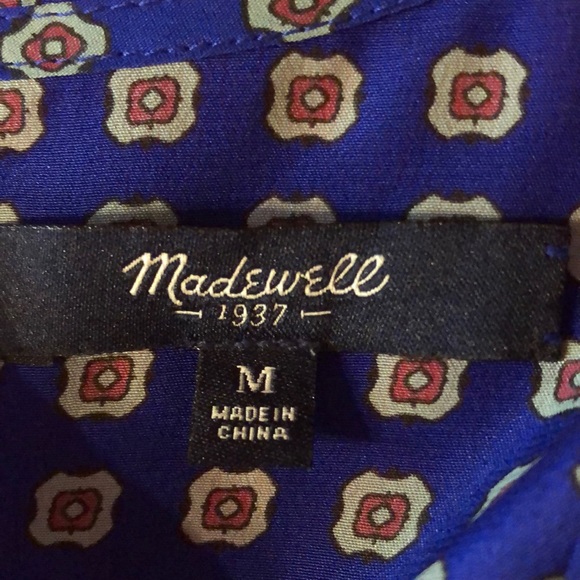 🟠 Madewell 🟠 1937 silk short sleeve blouse - Picture 5 of 9